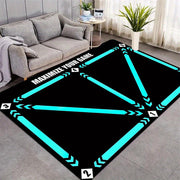 Soccer Training Mat Non-Slip Soft Polyester Indoor Rug for Living Room Bedroom