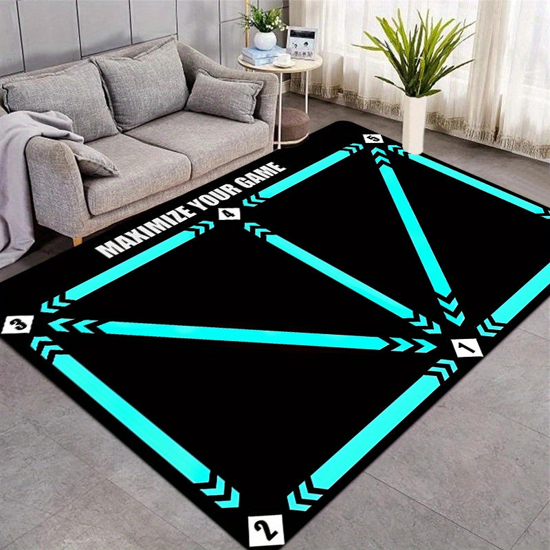 Soccer Training Mat Non-Slip Soft Polyester Indoor Rug for Living Room Bedroom