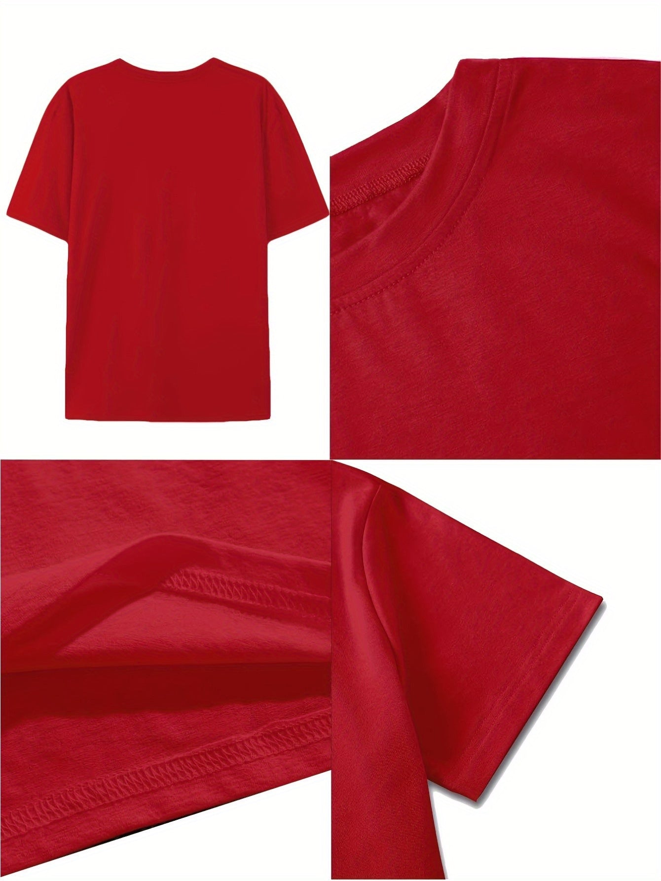 Plus Size Women's Floral Cotton T-Shirt Casual Daisy Print Short Sleeve