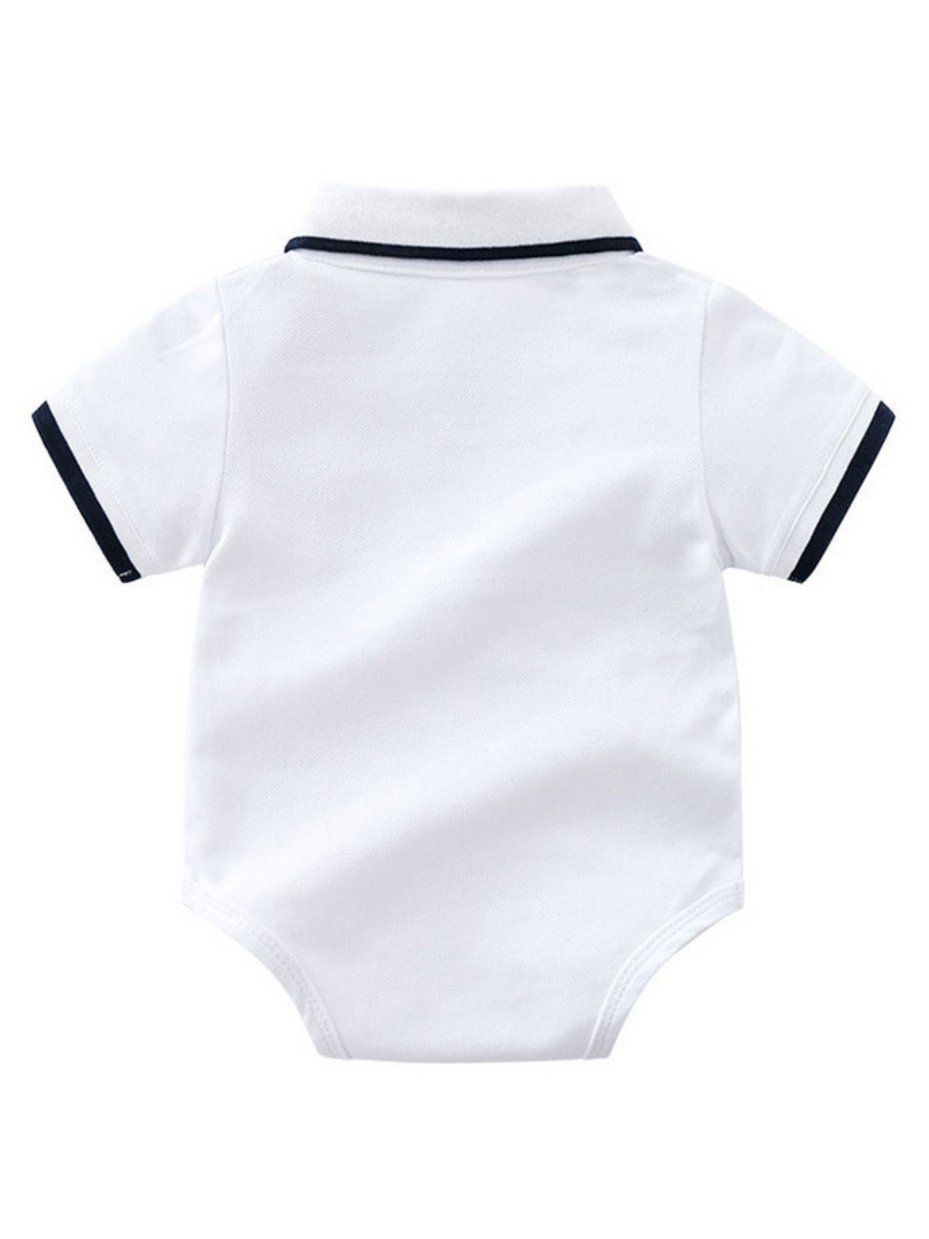 Yigitlar uchun paxta polo kofta va shortlar to'plami, bolalar va kichkina yoshdagi bolalar uchun, bahor yoz, oddiy rang