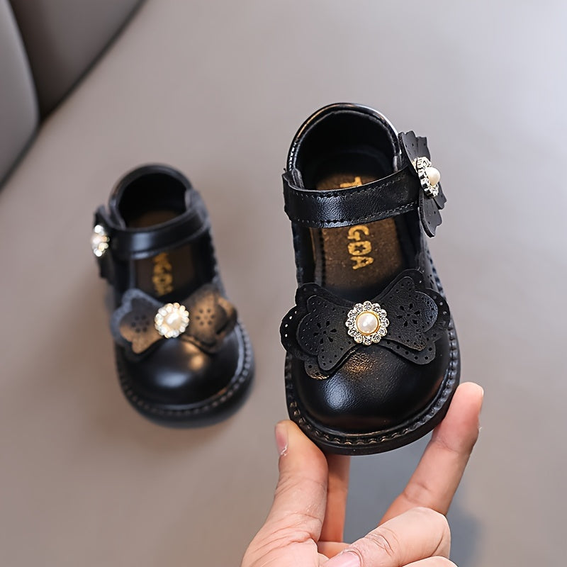 Girls Flat Shoes with Bow Knot Flowers for Spring and Fall