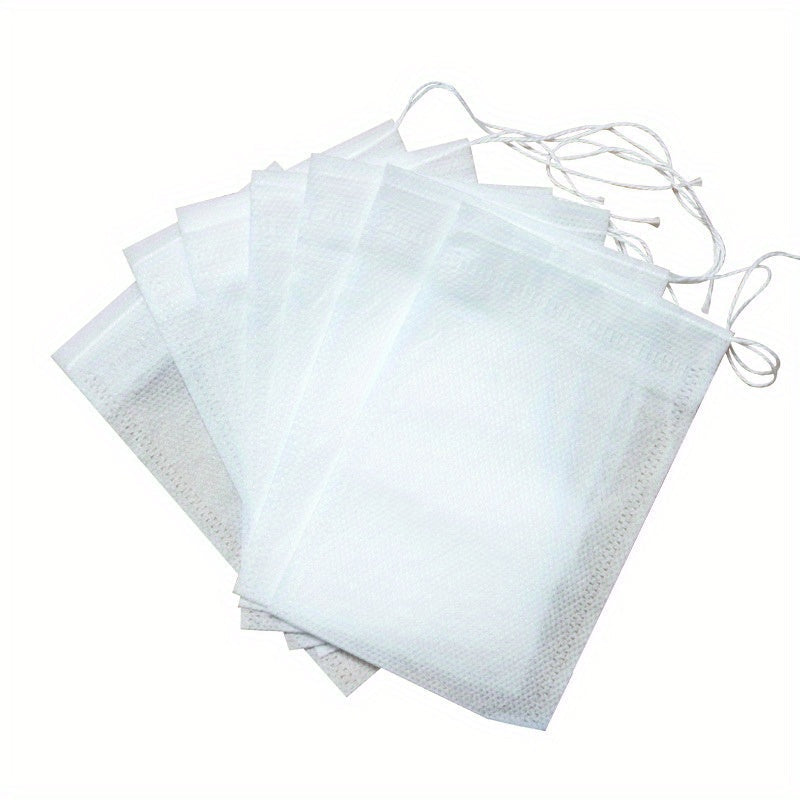 100 Tea Bags, Chinese Medicine Decoction Bags, Non-Woven Seasoning Soup Slag Bags