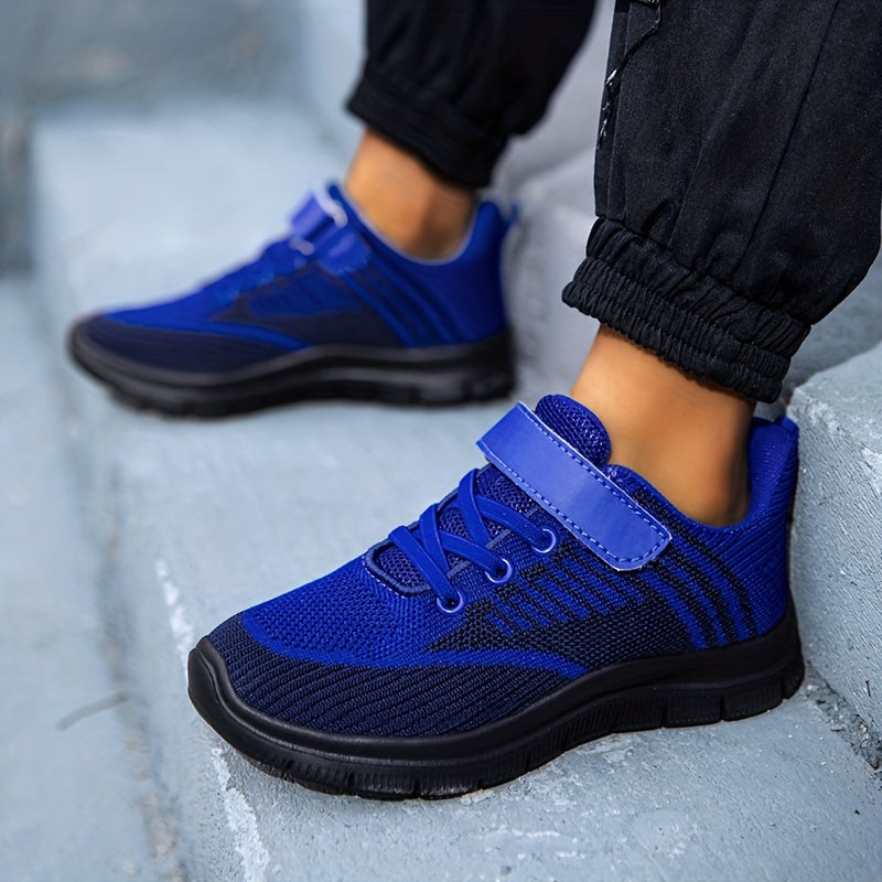 Детские сетчатые кроссовки для мальчиков и девочек, камуфляж, дышащие, амортизирующие, нескользящие, низкий топ