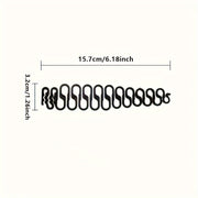 3-Donali soch toʻqish asboblari toʻplami Baliq suyakli ponytail bilan bogʻlovchi aksessuarlar, plastmassa, barcha soch turlari uchun