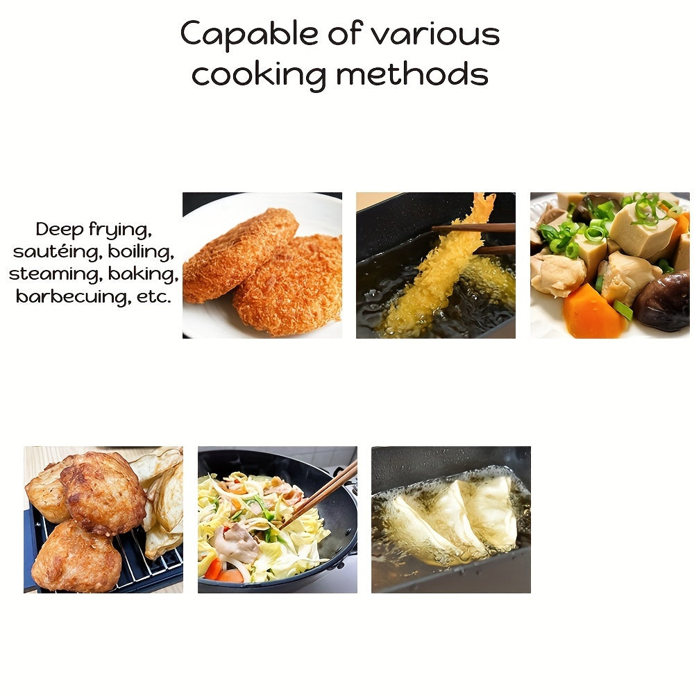 Yapon ilhomlantirgan elektr pechka, ko‘p funksiyali va yuqori sifatli bo‘lib, ajraladigan, idish yuvish mashinasida yuviladigan qismlarga ega.