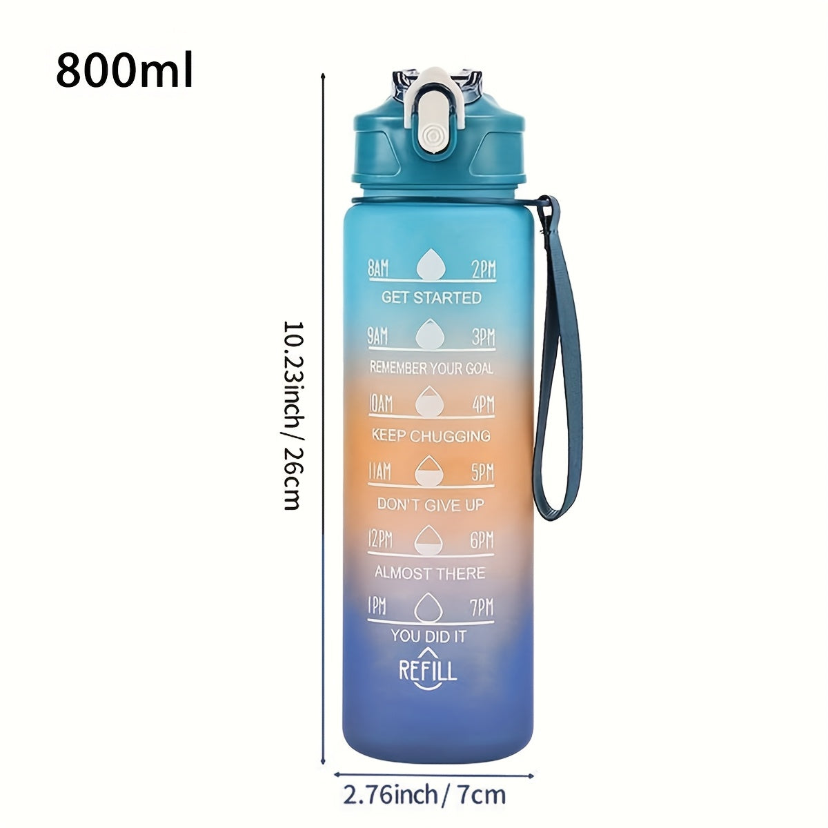 Large Sports Water Bottle with Whimsical Designs Durable Portable for Outdoor Activities
