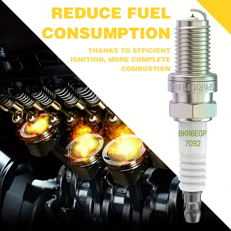 4PCS Iridium Spark Plugs Fast Ignition Ceramic Electrodes for Cars