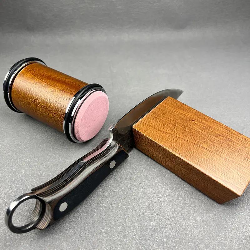 Набор для заточки ножей 15-20 градусов с магнитным держателем и алмазным камнем, кухонный аксессуар