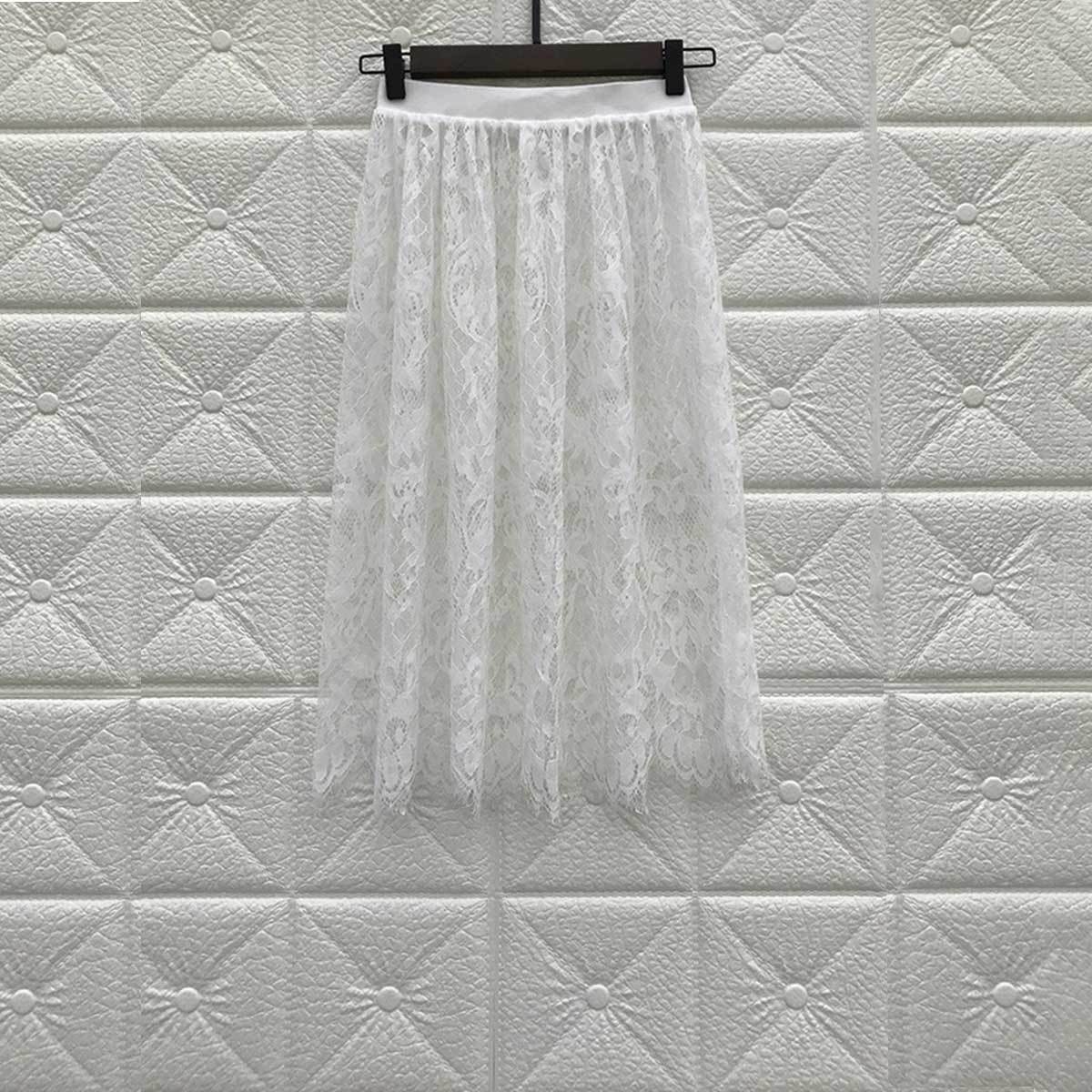 Victorian Gothic Lace Petticoat Skirt for Brides Polyester Romantic Layering Available in Two Lengths