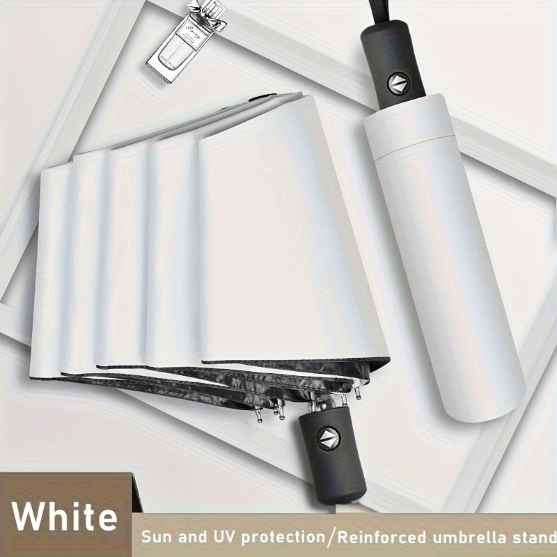 Прочный компактный зонт с автоматическим открыванием для студентов, идеален для защиты от солнца и дождя.