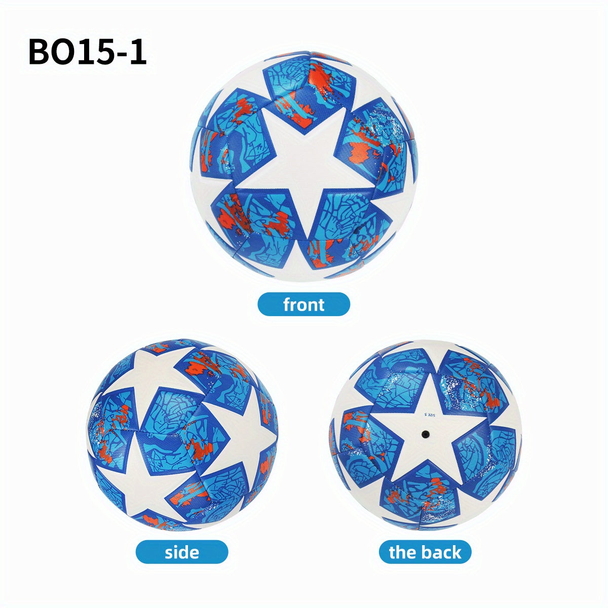 Balón de fútbol de PVC cosido a mano para adultos, para entrenamiento y juego al aire libre