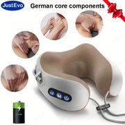 AWARM Elektrik Bo'yin Massajchisi, Isitish bilan, USB orqali zaryadlanadigan, 800mAh Batareya, Harakatda Bo'yinni Yengillashtirish uchun Ideal.