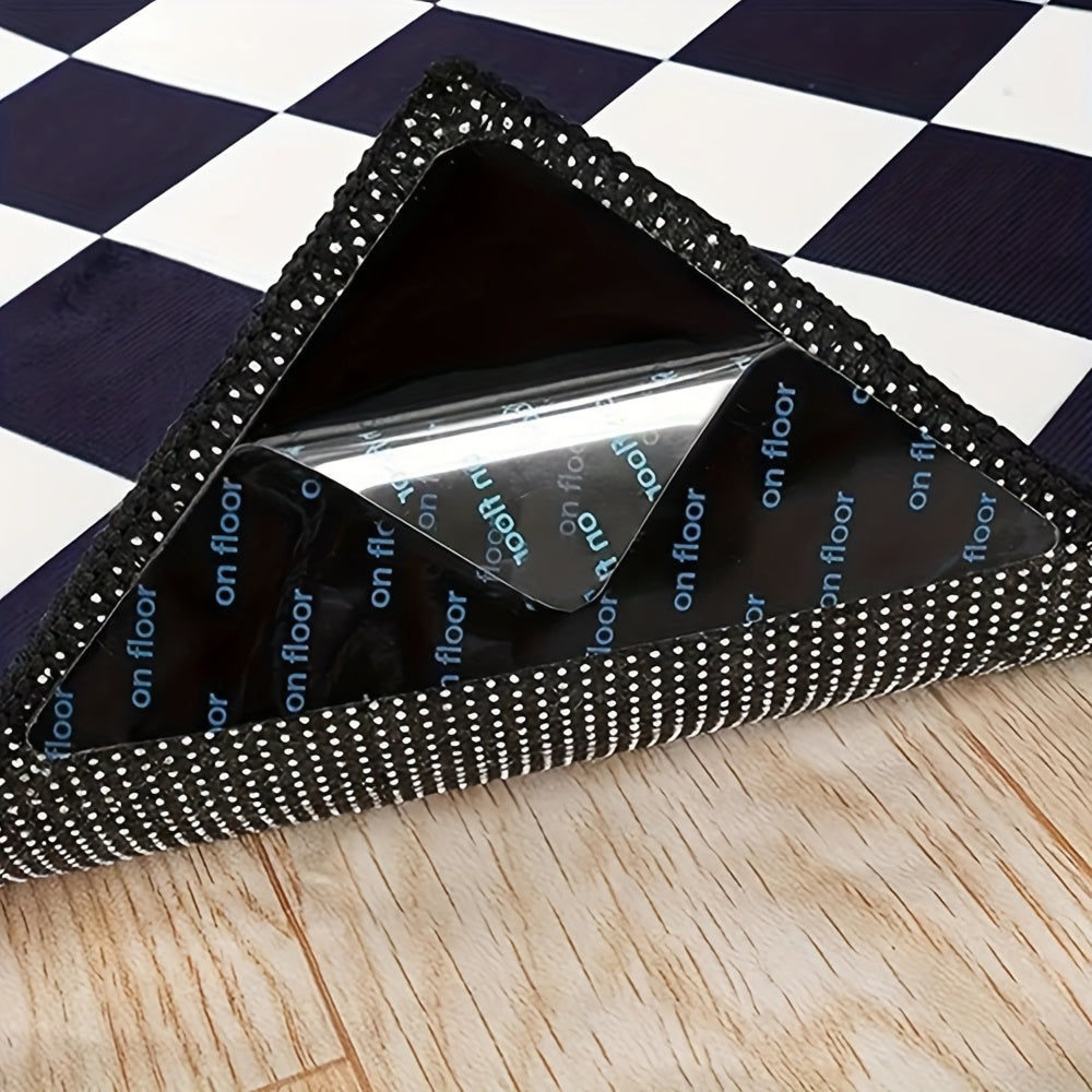 Pack of 4/8/16/24 Non-Slip Washable Rug Stickers for Hardwood Floors and Corners