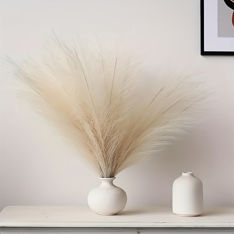 Set of 20 Artificial Pampas Grass Stems for Home Decor Weddings and Holidays