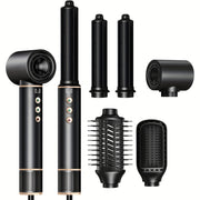 Cepillo de peinado 5 en 1 con plancha de aire iónico, rizador de pelo, cepillo de aire caliente 110000 RPM