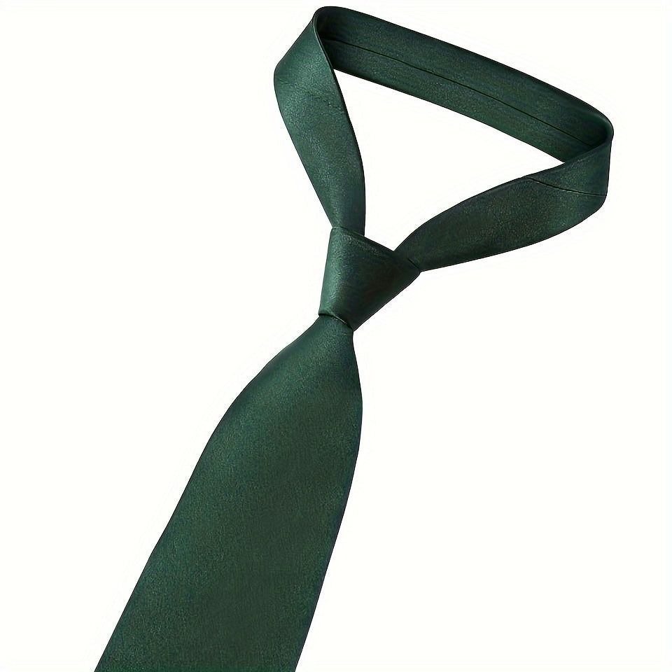 Erkaklar uchun bir rangli ipak aksessuarlar to'plami, galstuk, cho'ntak sharf, sochiq, galstuk klipi, rasmiy kiyimlar va sovg'alar uchun