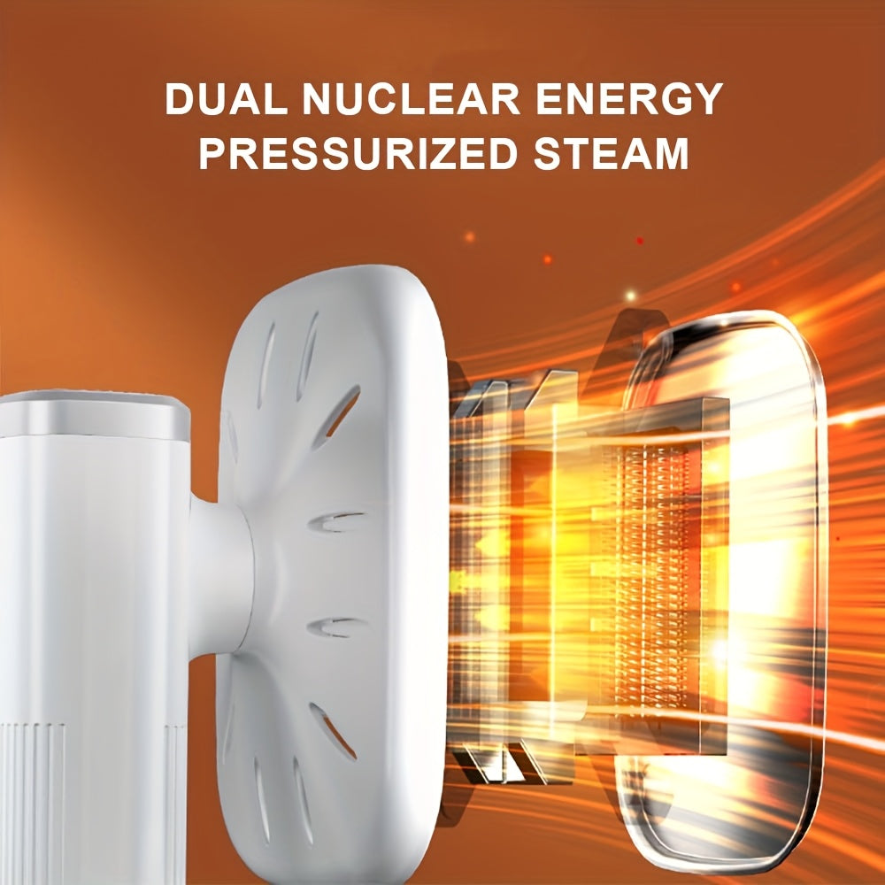 Mini dazmol mashinasi: Qisqa, portativ va USB quvvatlangan - Qiyshiqsiz kiyim texnologiyasi bilan aylanuvchi qo'l dazmoli. Oson sayohat va uyda foydalanish uchun egiluvchan dizayn. Oq va qora/kolba ranglarida mavjud - Kiyimlar uchun mukammal mini dazmol.