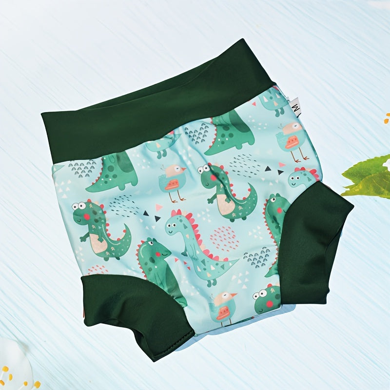 Kids Reusable Waterproof Swim Diapers High-Waist Training Pants for Ages 0-6 Years