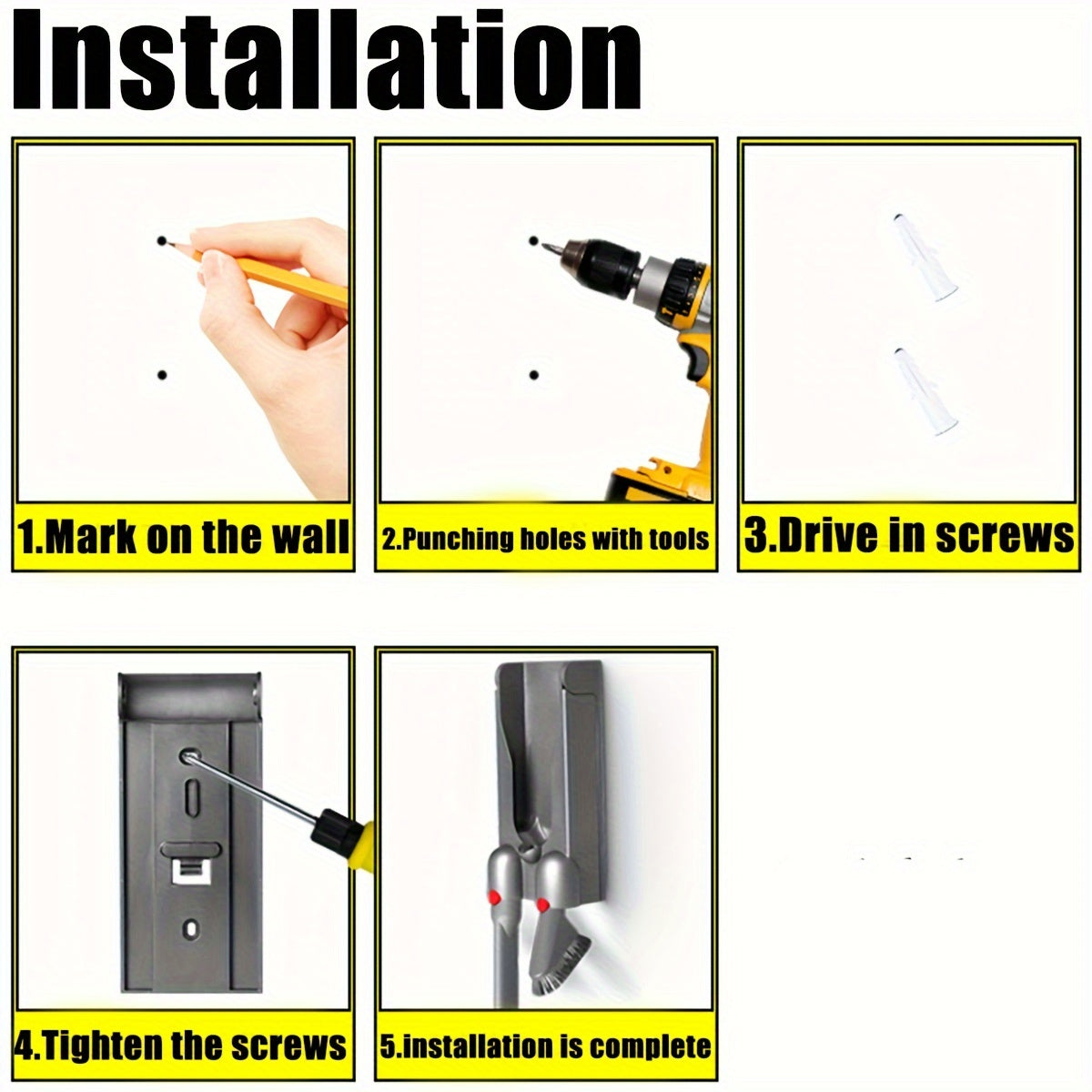 Colgador de pared para Dyson V11 V15 SV14 SV15 serie Níquel Azul Dorado Púrpura