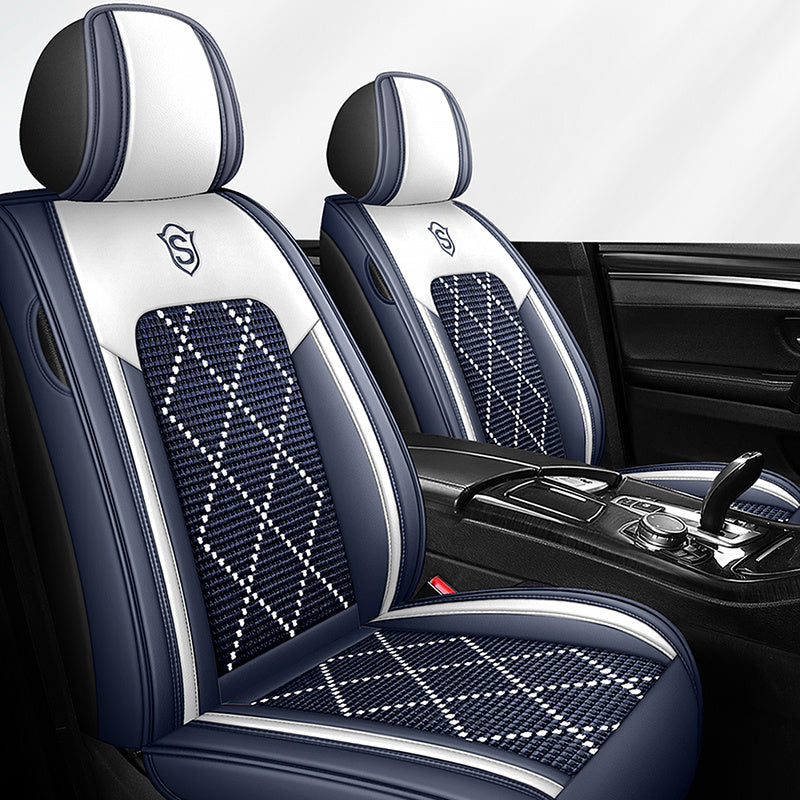 Universal Breathable Faux Leather Car Seat Covers for All Seasons