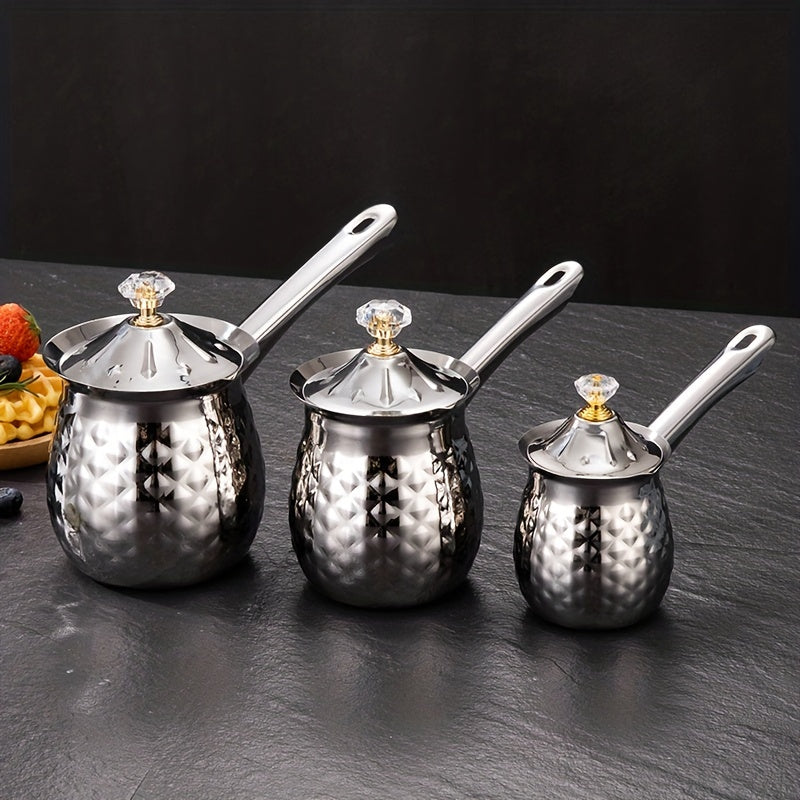 Stainless Steel Latte Cup with Pointed Mouth for Heating Milk and Coffee