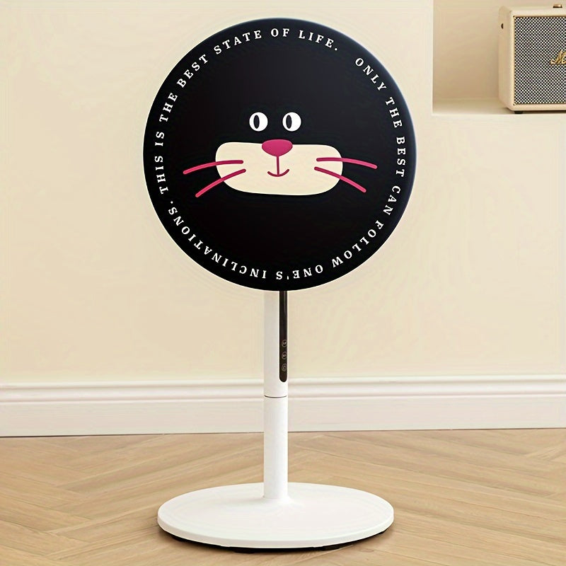 Cartoon Cat Face Fan Cover Waterproof Dustproof Universal Floor Fan Protector