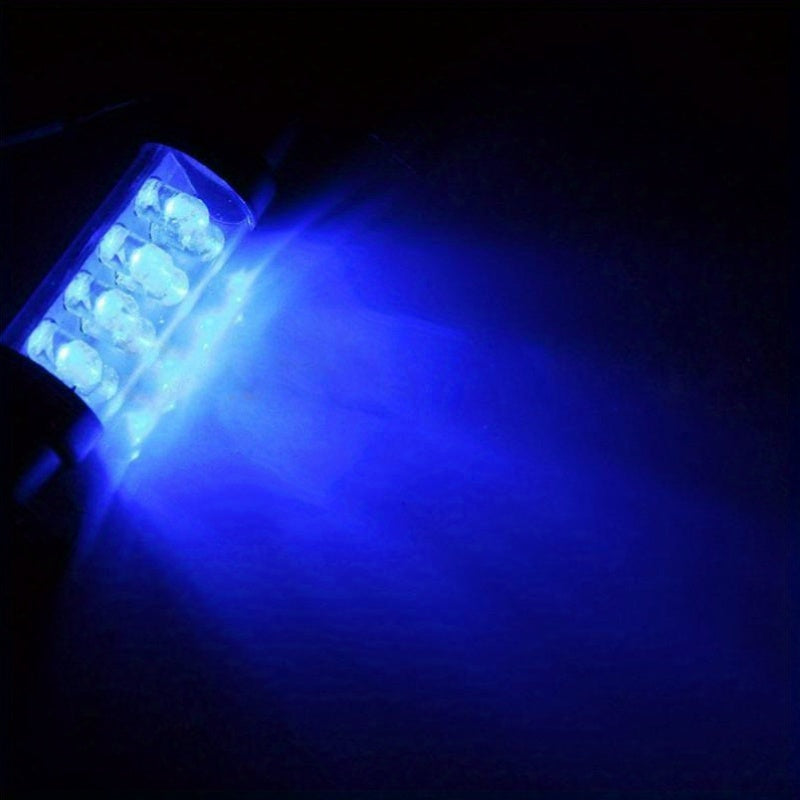 Juego de 2 bombillas LED 12V Azul Blanco Rojo Luz de cúpula C5W para interior de auto