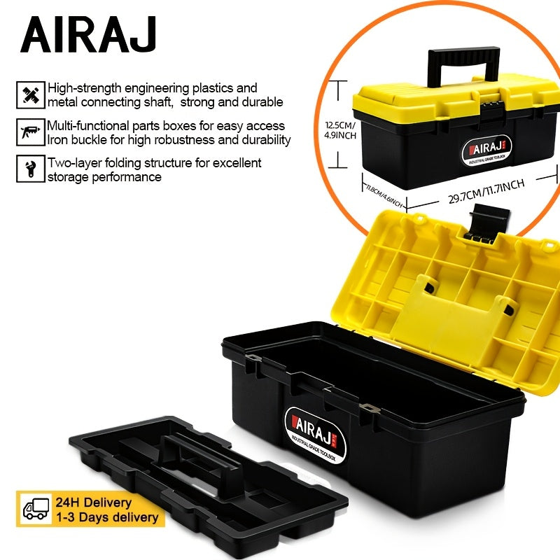 Mini caja de herramientas de plástico con asa para organizador de almacenamiento de manualidades y hogar