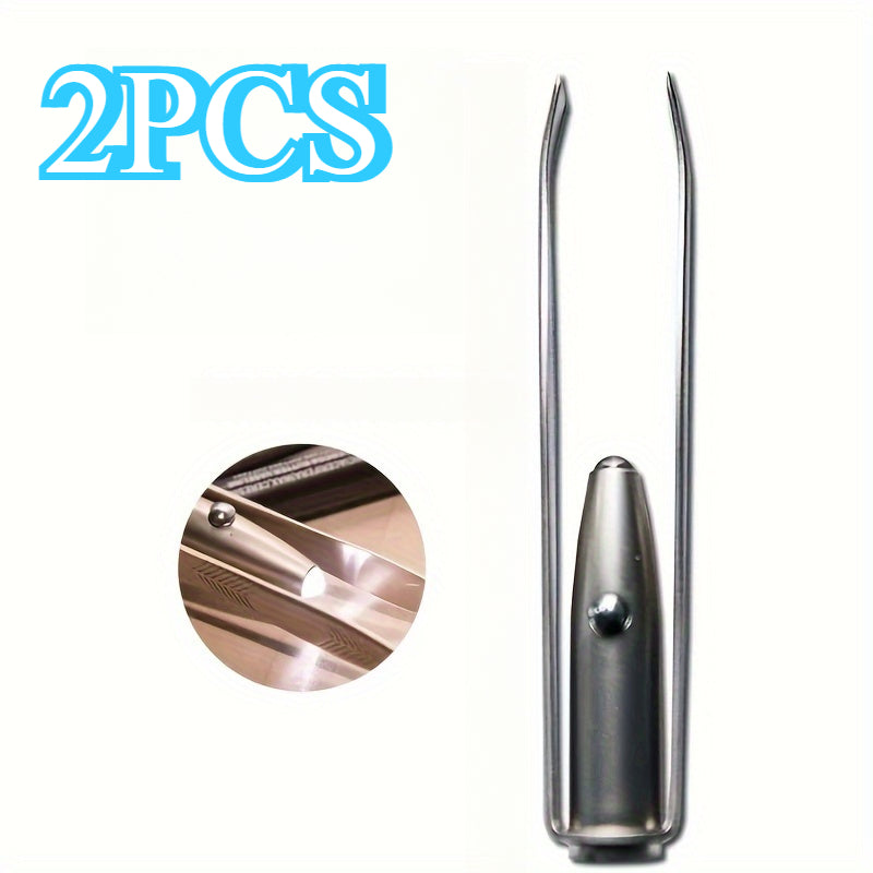 Portable LED Eyebrow Tweezer for Precise Makeup Application False Lashes Shaping