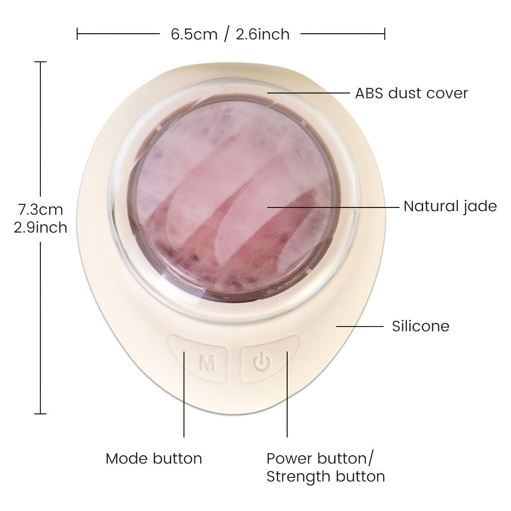 Jade Electric Facial Massager with 4 Modes USB Rechargeable Portable Skin Care Device