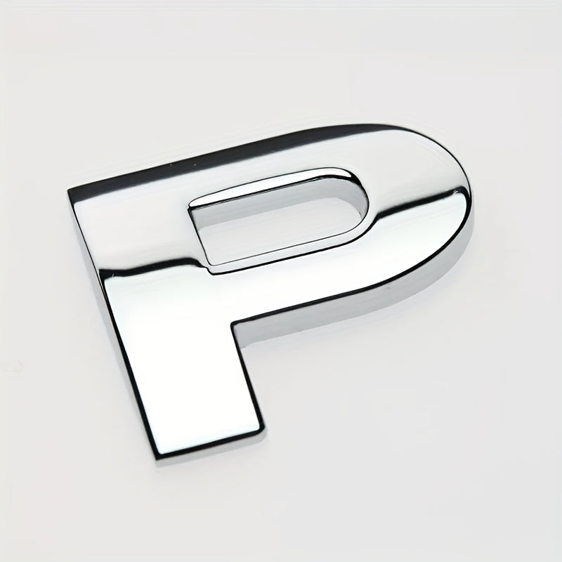 Car 3D Letter Car Stickers Metal Car Body Word Mark Silver Tail Mark
