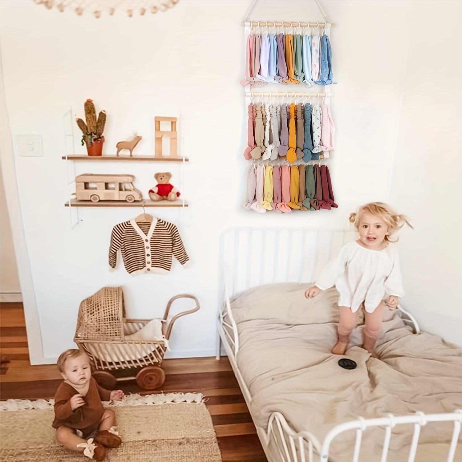 Organizador de pared para diademas, estante decorativo para colgar en la pared, almacenamiento para el hogar o regalo