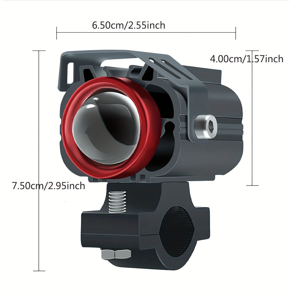 Motorcycle LED Light Tricolor 60W 1000LM Aluminum 12V High Brightness