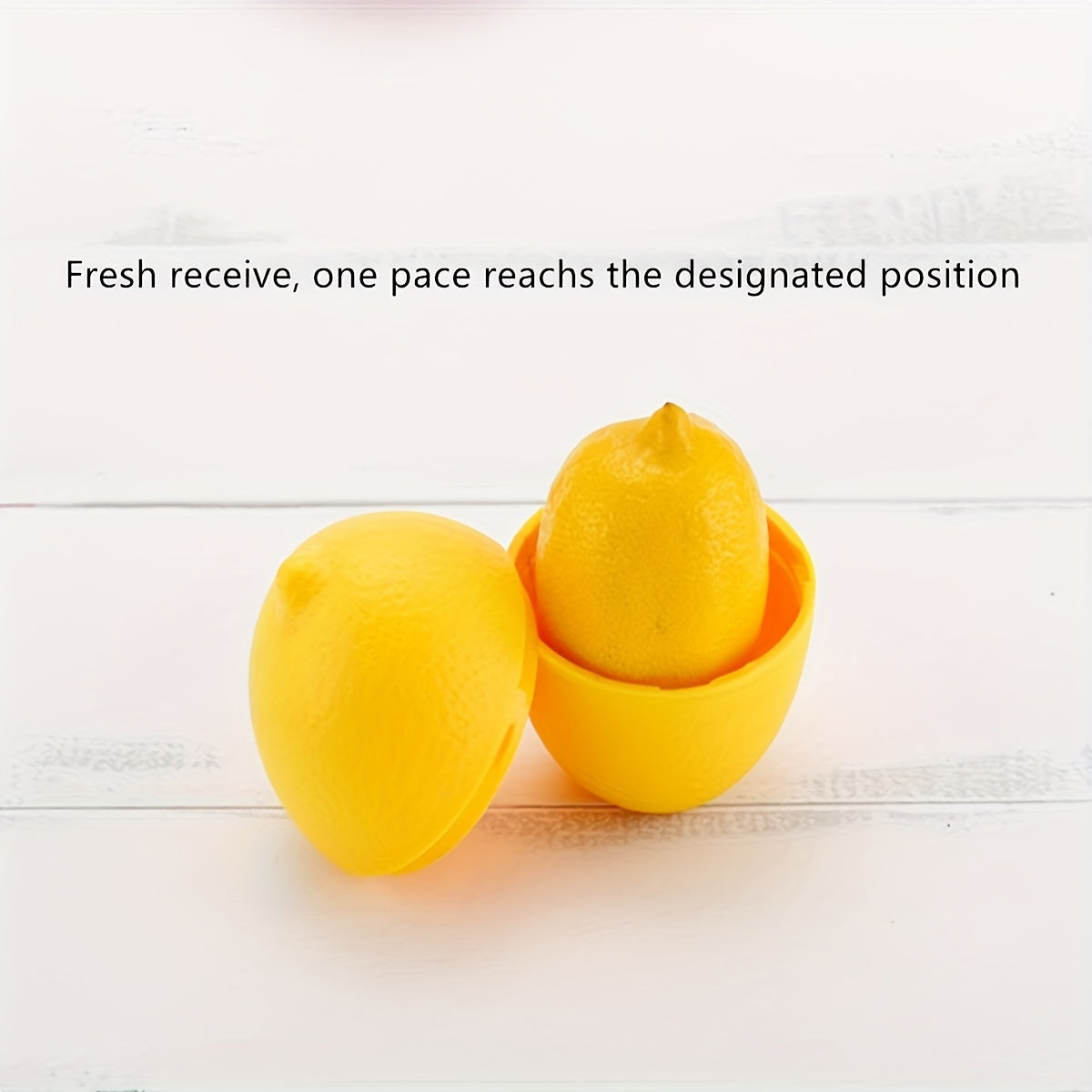 Lemon-Shaped Food Storage Box Fruit and Vegetable Fresh-keeping Container