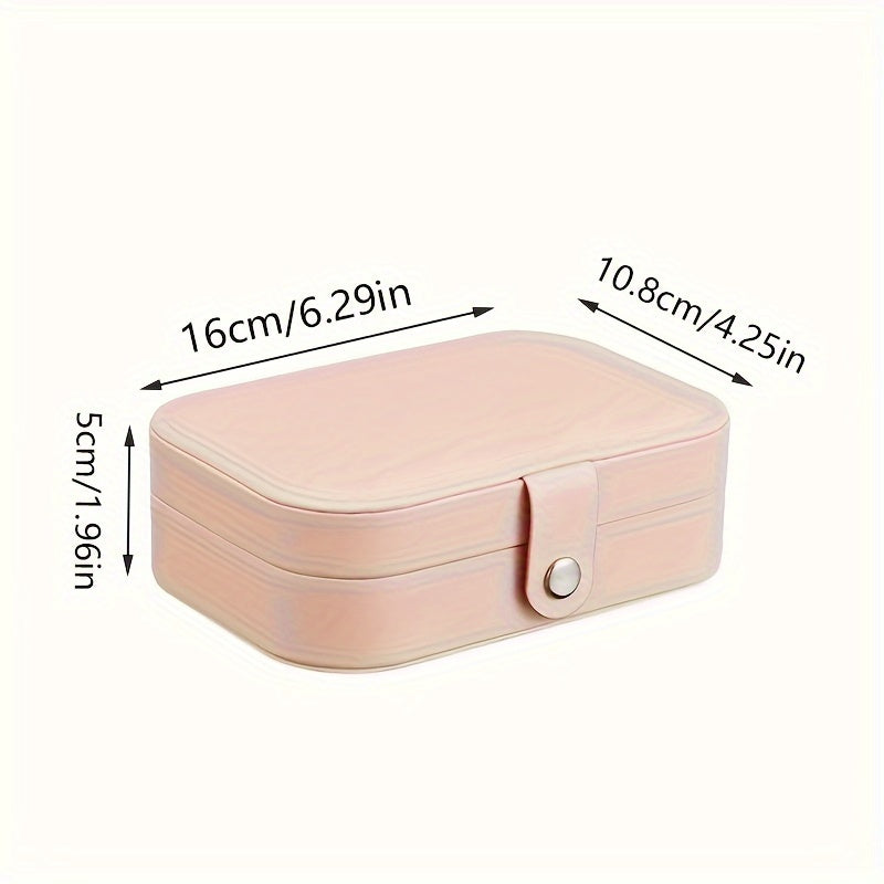 Mini Portable Jewelry Storage Box for Travel and Organization