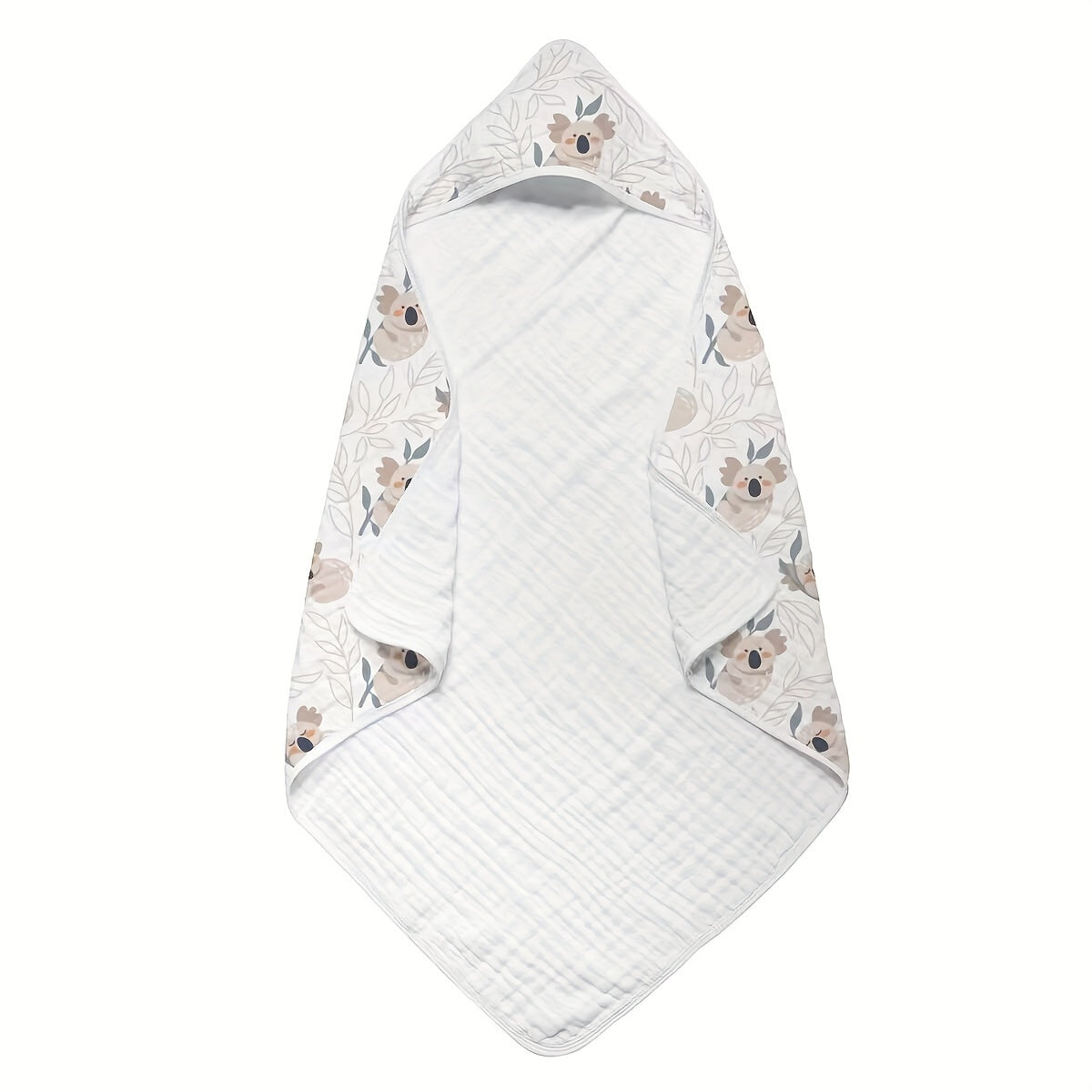 Baby Cotton Hooded Bath Towel for Infants 0-3 Years Soft Absorbent