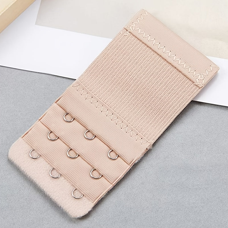 12 Pack Bra Extenders Adjustable 2/3/4 Hook Solid Polyester Knit Fabric for Comfortable Fit