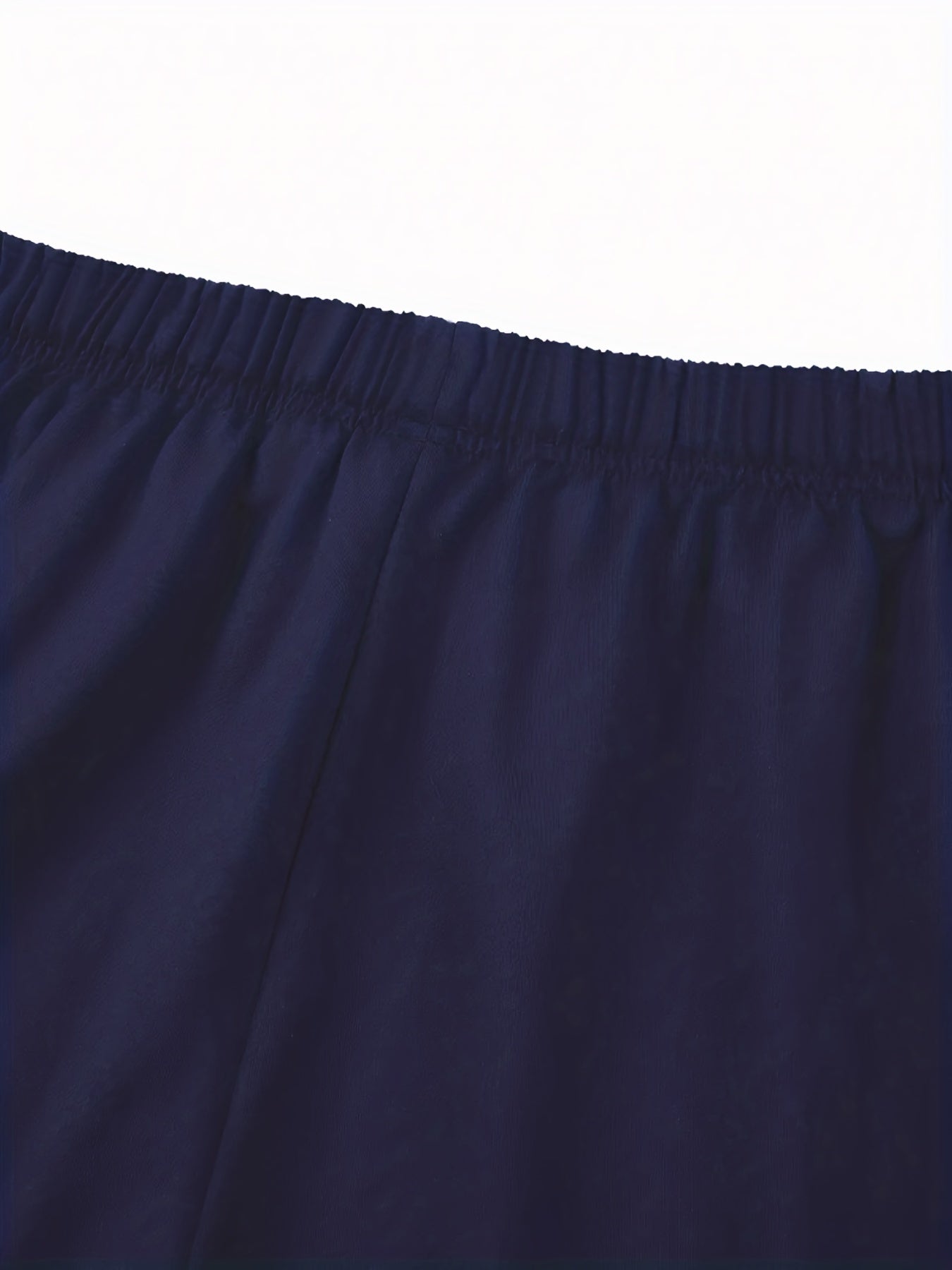 Large Knit Shorts for Women Solid Color Drawstring Casual Stretchy Large Size