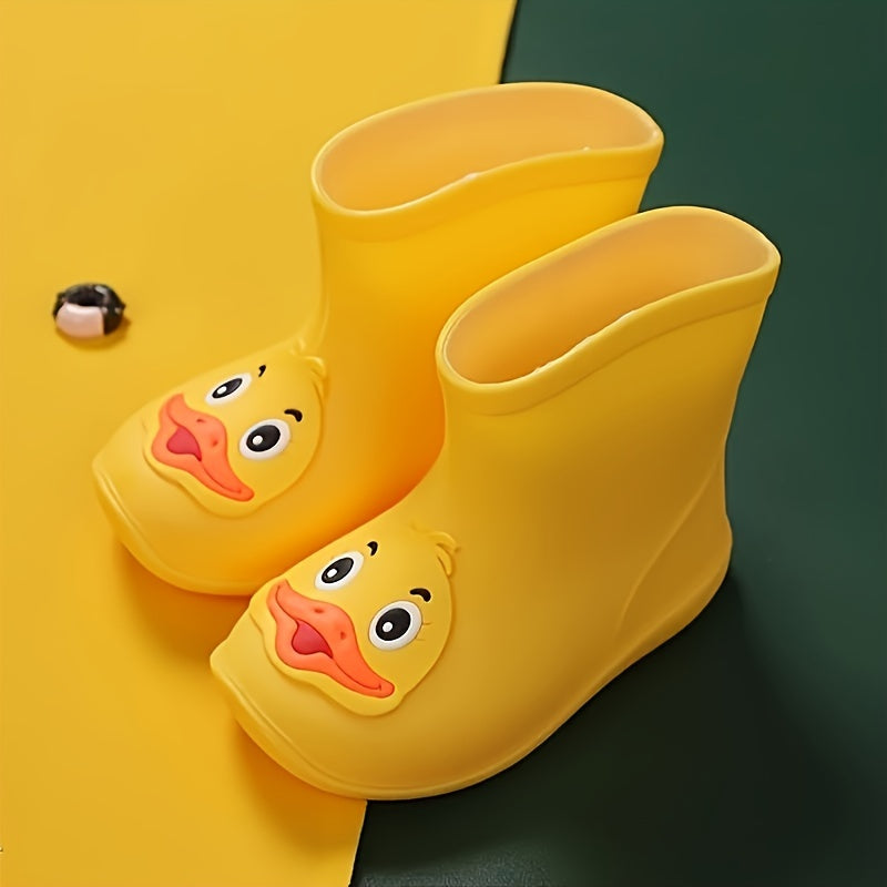 Kids Boys Cartoon Animal Waterproof PVC Short Rain Boots Lightweight Durable Outdoor Play