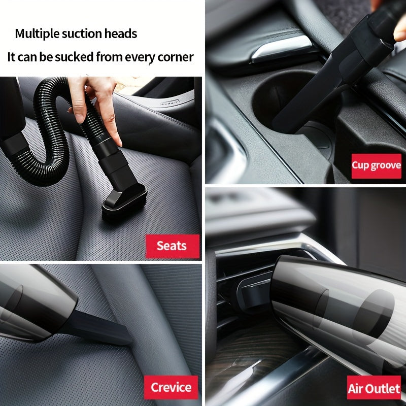 Handheld Car Vacuum Cleaner 4KPa Suction 100W 0.3L Dust Cup 5m Cord No Battery