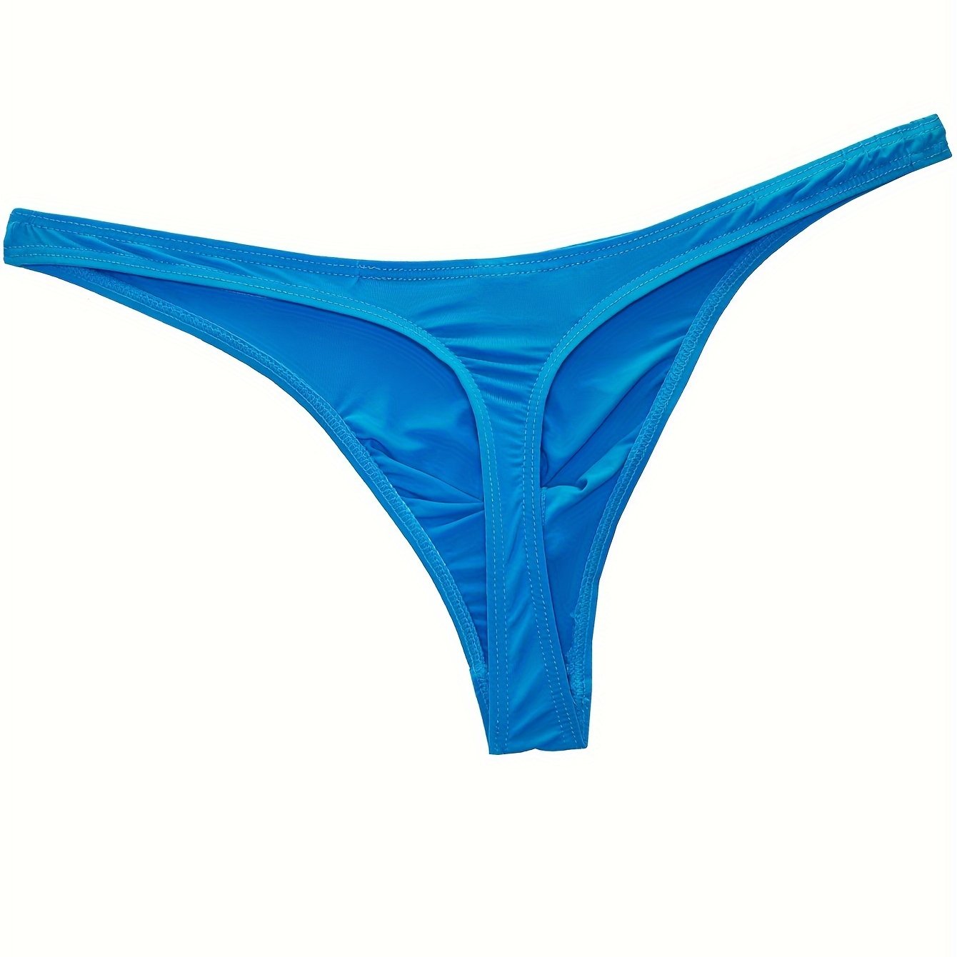 Men's Ultra-Thin Low Waist Ice Silk Underwear for Summer Sports and Casual