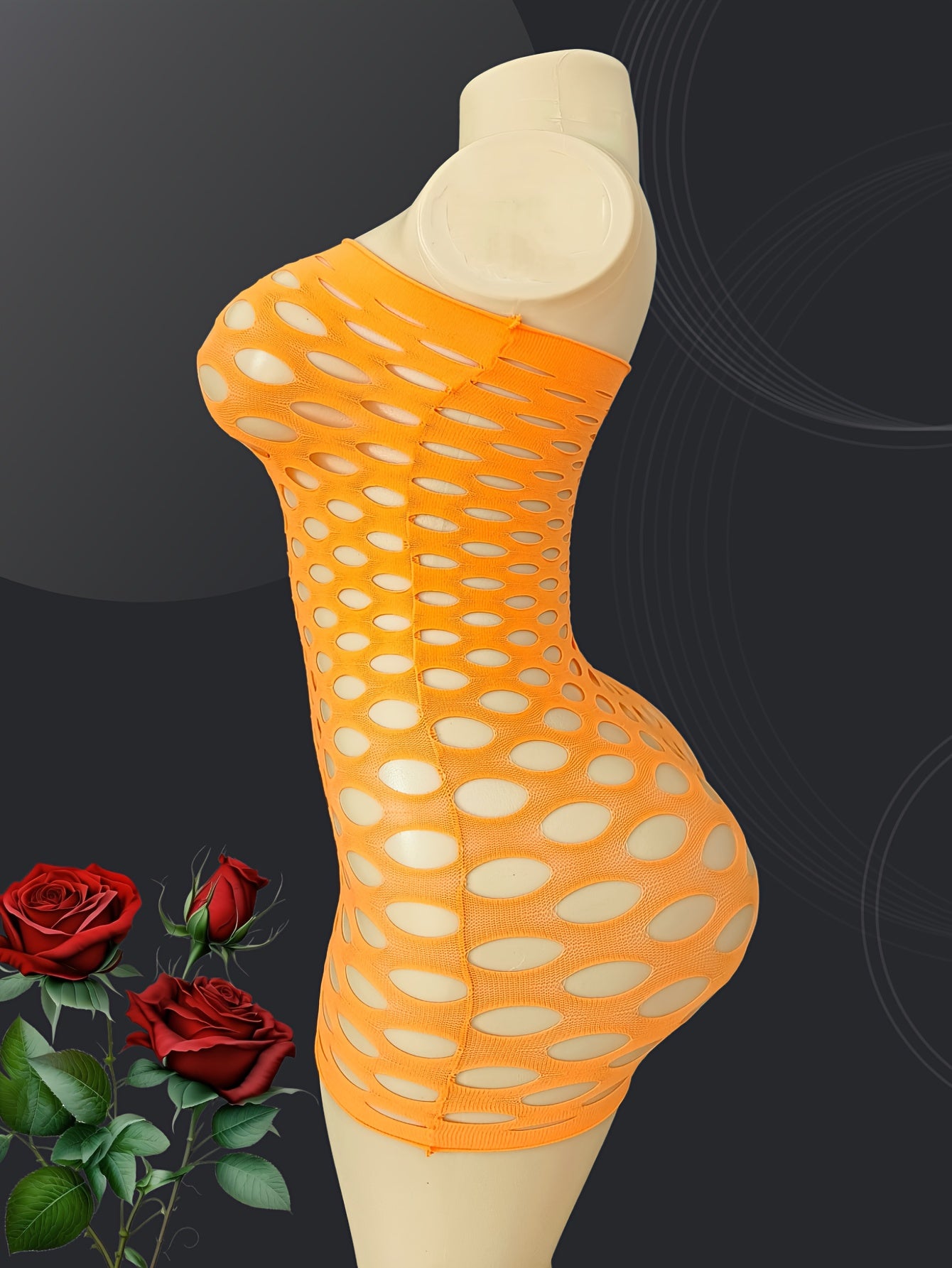 Женское эластичное кружевное сетчатое платье с большим отверстием на бедрах, топ-труба, сексуальная сетчатая юбка