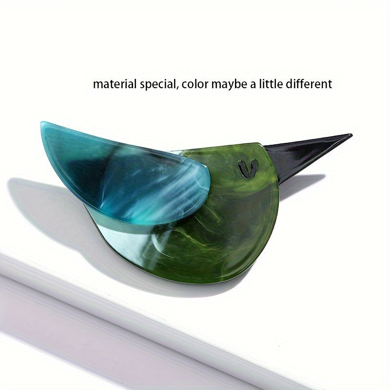 Broches de ave de acrílico, alfileres de solapa, accesorio de moda, lindo estilo punk