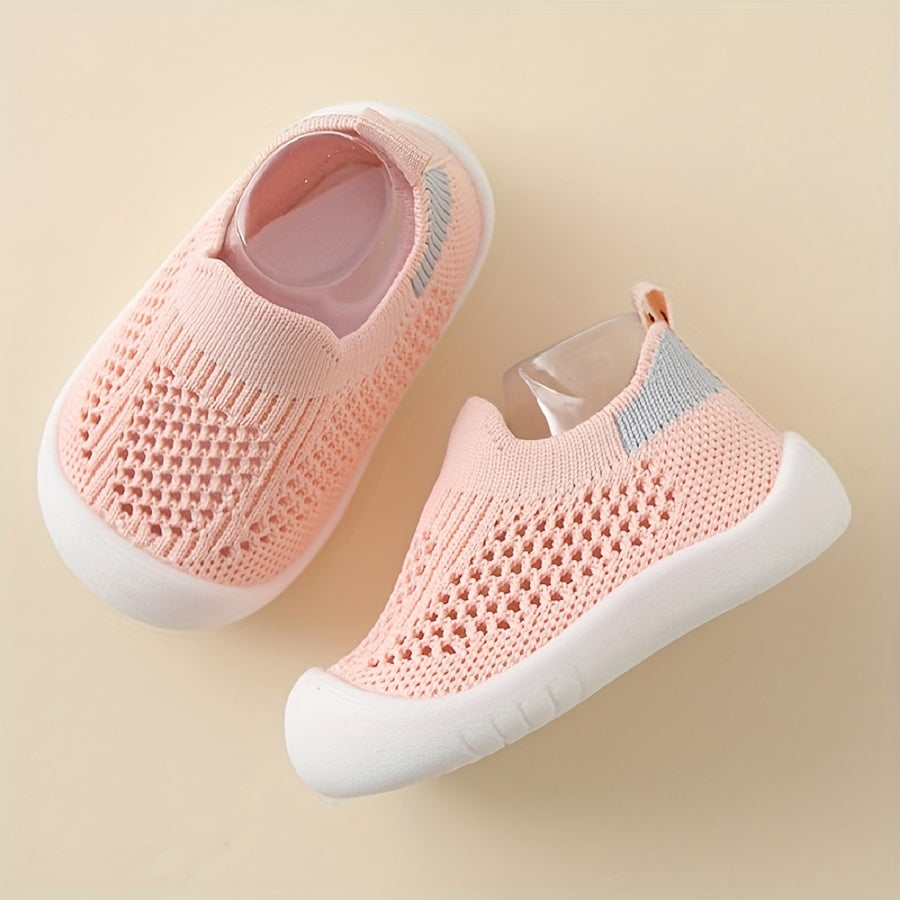 Baby Girls Slip-On Low Top Shoes Breathable Lightweight Fabric All Seasons