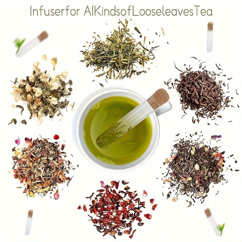 Стеклянное устройство для заваривания чая с пробкой из пробки и цветочной пробиркой для Пуэра, зеленого и черного чая