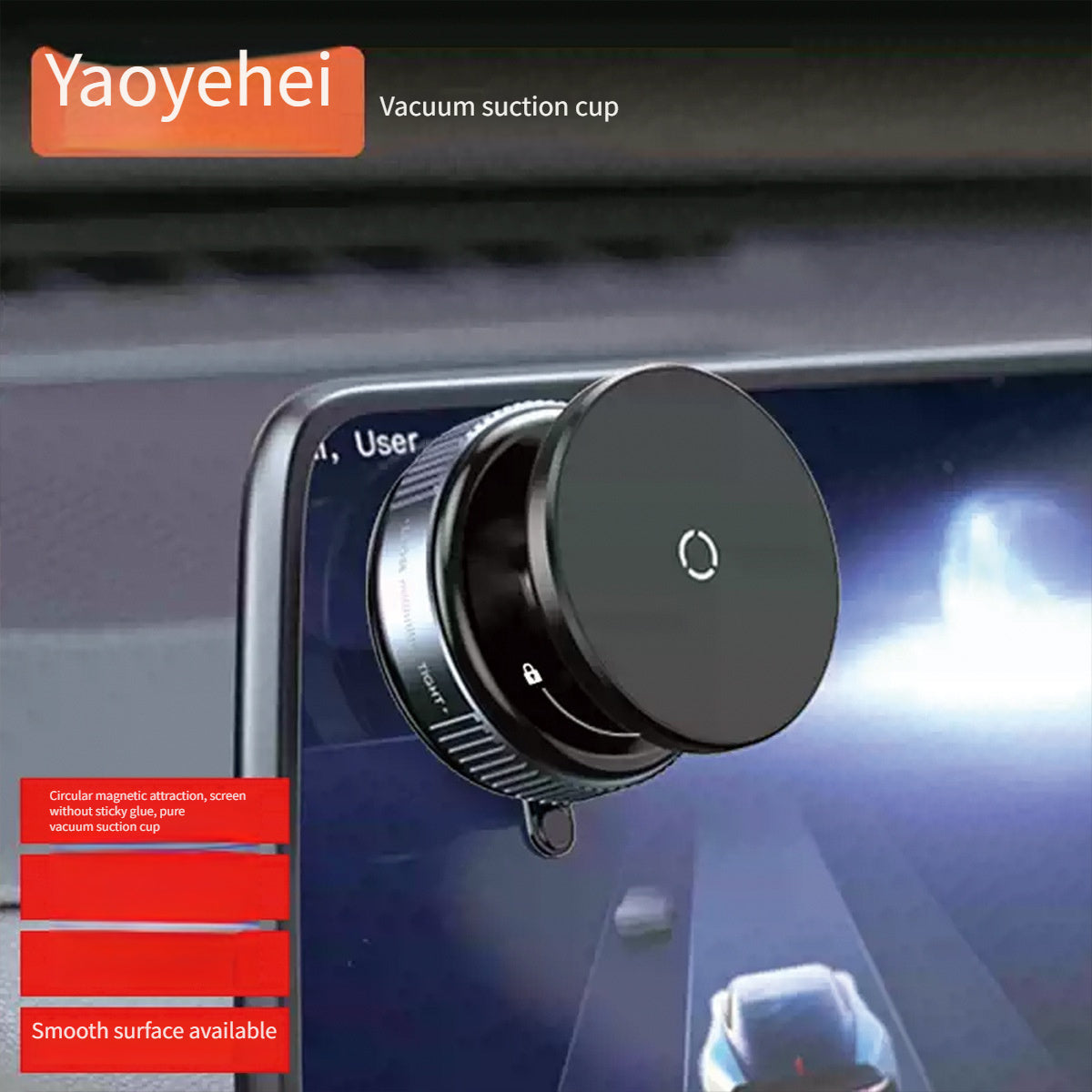 Universal Magnetic Car Phone Holder Absorption Durable ABS Navigation Support