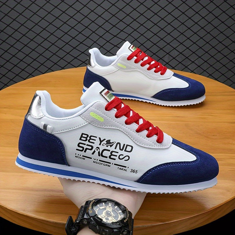 Men's Casual Sneakers Low Top Lace-Up Solid Color All-Season Street Sports