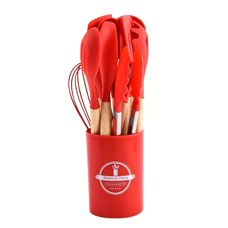 Silicone Kitchen Utensil Set Non-Stick Heat-Resistant Cooking Tools