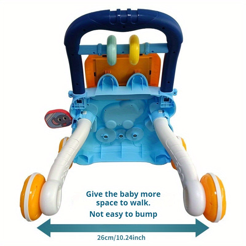 Toddler Push Walker for Learning to Walk Adjustable Speed Tipping Prevention for 0-18 Months