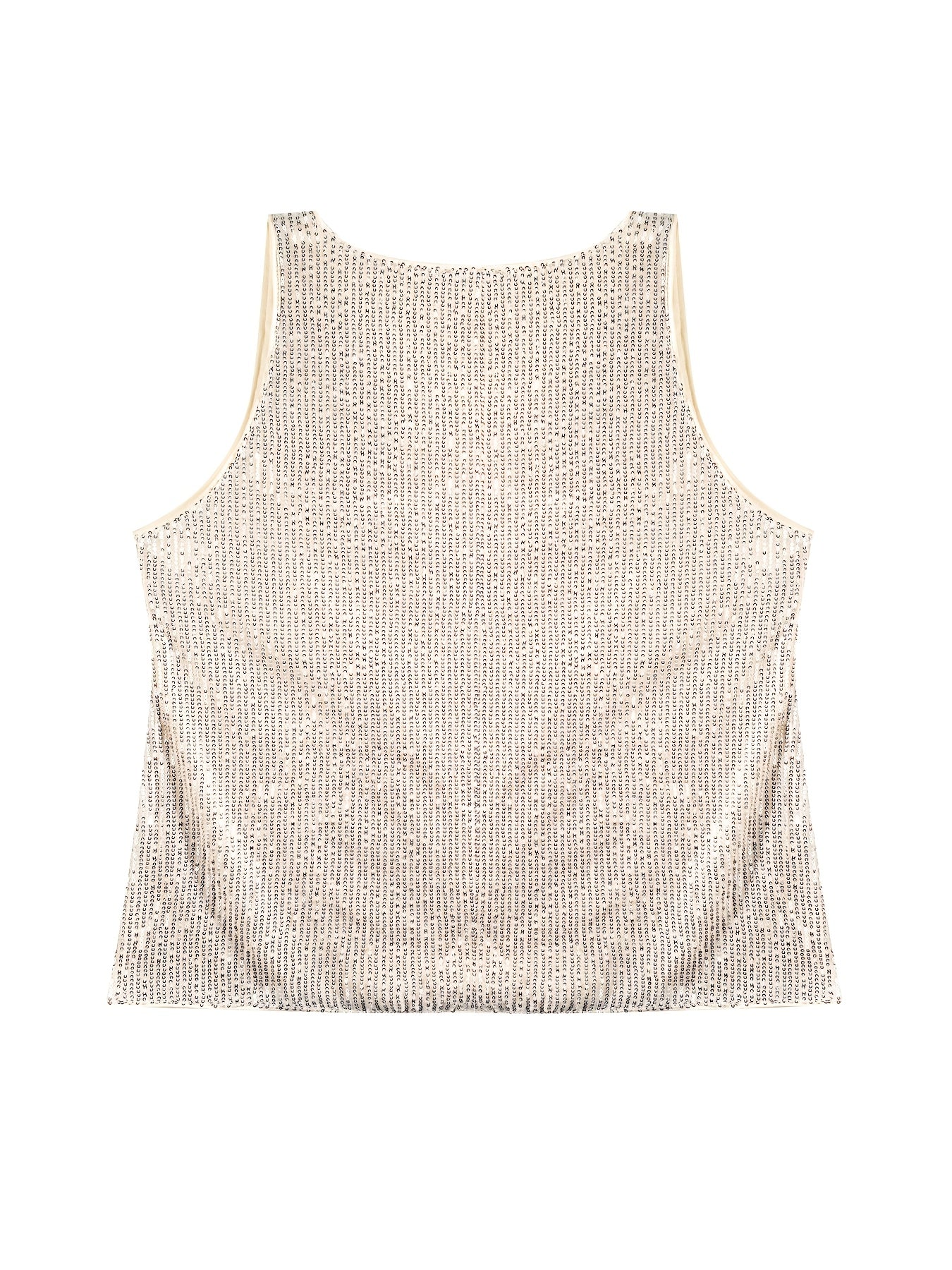 Women's Sequined Tank Top Sleeveless Wearable Glitter Blouse